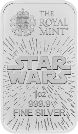 Strieborný zliatok Britská královská mincovna - Star Wars, 1 oz