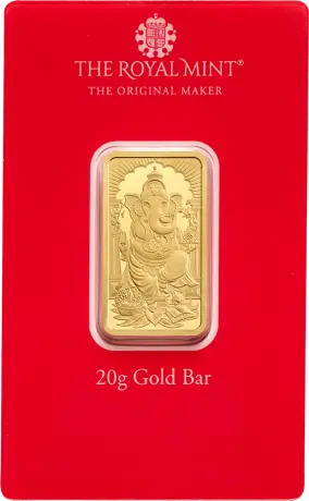 Zlatý zliatok Britská královská mincovna - Ganesh, 20 g