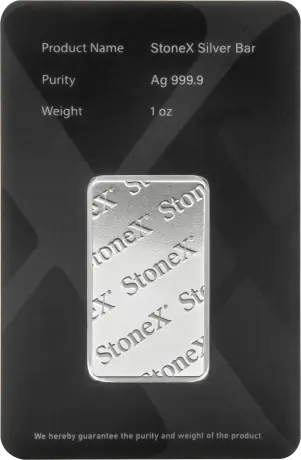 Strieborný zliatok StoneX Bullion, 1 oz