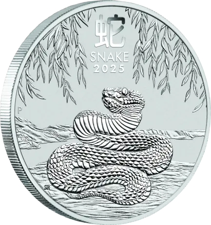 Strieborná minca Lunární série III - Rok Hada 2025, 1/2 oz