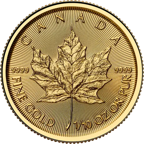 Zlatá minca Maple Leaf 2025, 1/10 oz