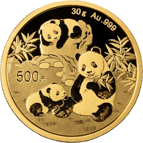 Zlatá minca Panda 30 g - 2025