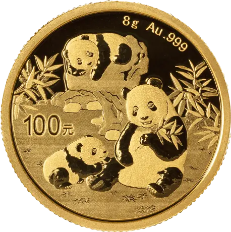 Zlatá minca Panda 8 g - 2025