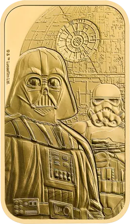 Zlatý zliatok Britská královská mincovna - Star Wars Dark Side, 1 oz