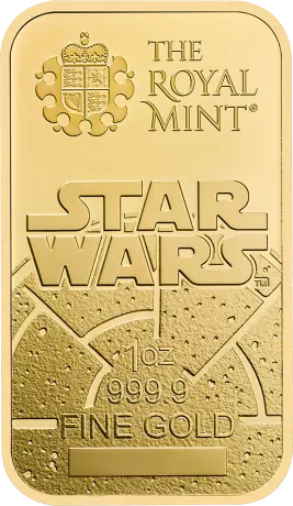 Zlatý zliatok Britská královská mincovna - Star Wars Dark Side, 1 oz