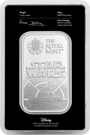 Strieborný zliatok The Royal Mint, Star Wars Dark Side, 1 oz