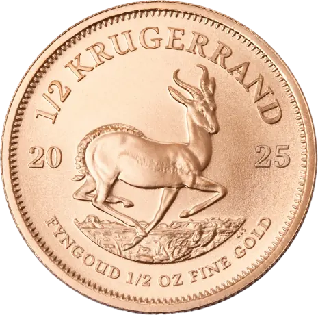 Zlatá minca Krugerrand 2025, 1/2 oz