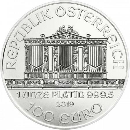 Platinová minca Viedenskí filharmonici - různé roky, 1 oz