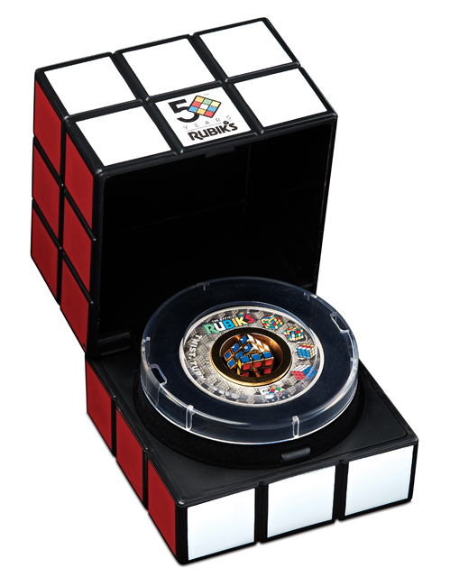 50 let Rubikovy kostky, 2 oz stříbra