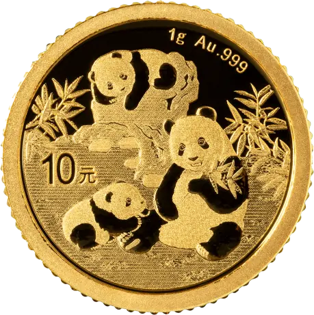 Zlatá minca Panda 1 g - 2025