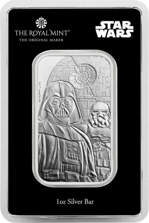 Strieborný zliatok The Royal Mint, Star Wars Dark Side, 1 oz