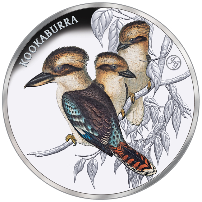 Kookaburra 2025, stříbrná mince 1 oz v etuji