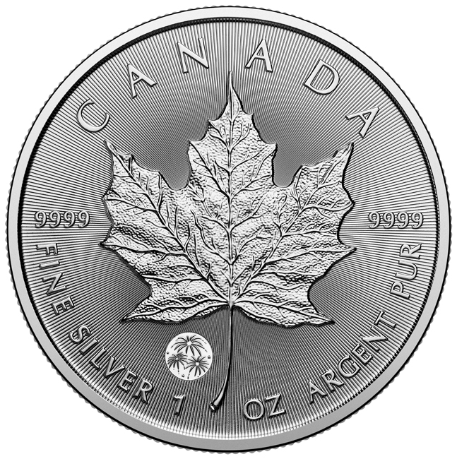 Vzácný Maple Leaf - Gratulace, 1 oz stříbra v blistru