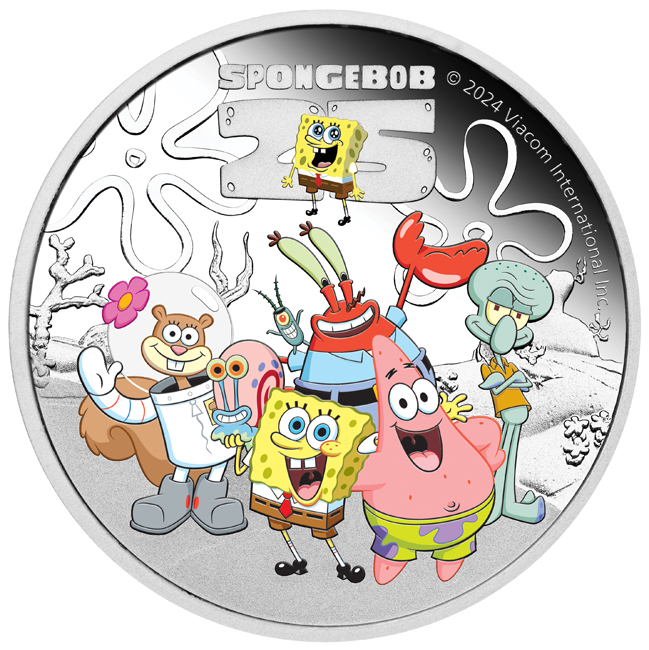 Spongebob a přátelé 2024, 1 oz stříbra