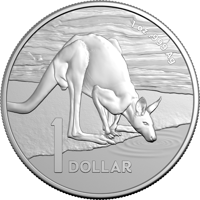 Klokan 2024, Perth Mint, 1 oz stříbra v kapsli