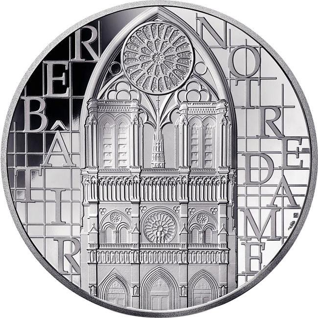 Notre Dame 2024, stříbrná mince, 5 oz