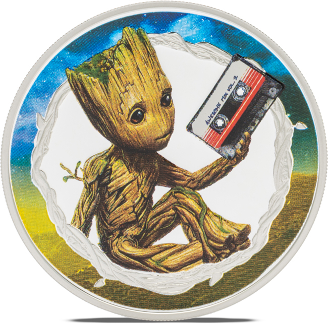 Marvel - Groot, 1 oz stříbra