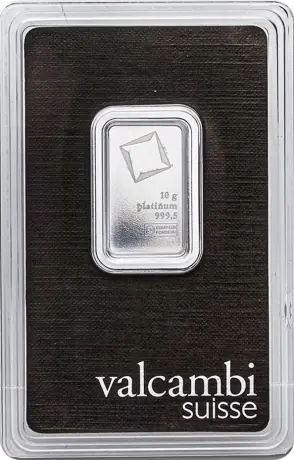 Platinový zliatok Valcambi 10 g